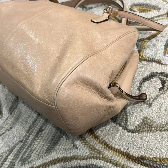 💕 coach beige leather large satchel shoulder bag 💕 - Picture 12 of 16